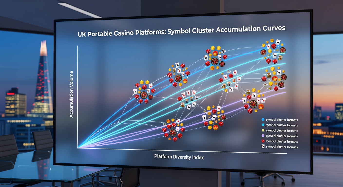 Chart comparing multiple accumulation curves from different cluster pay slot titles on UK mobile platforms