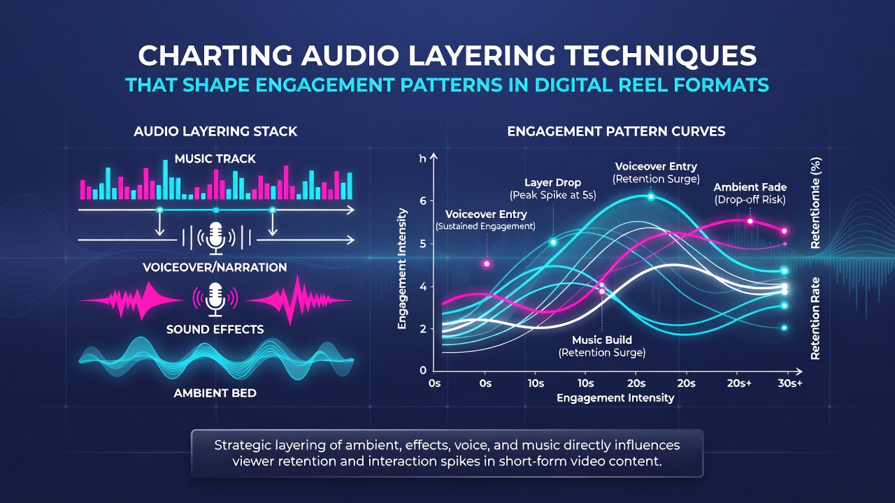Screenshot of real-time audio mixer interface used in digital reel development showing active layers and modulation controls