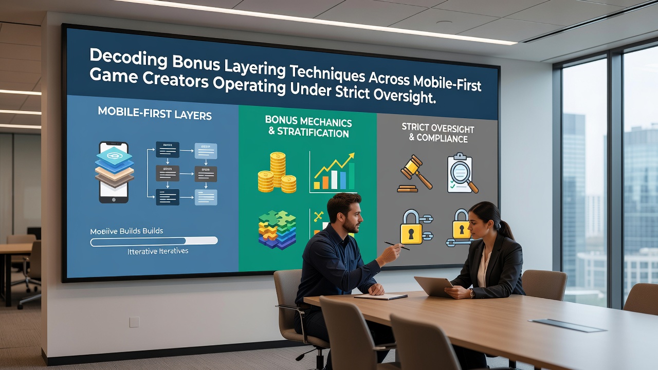 Diagram displaying regulatory compliance checkpoints for bonus layering in mobile game development pipelines