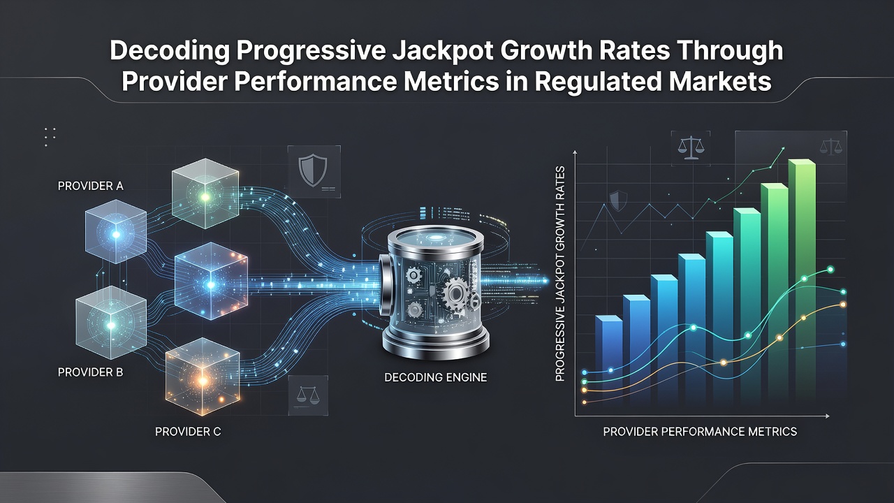 Chart comparing jackpot growth rates between desktop and mobile platforms in regulated markets