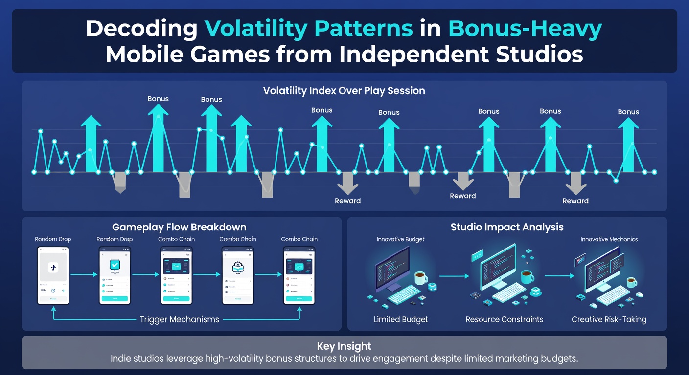 Graph and charts displaying volatility metrics from independent mobile game testing sessions