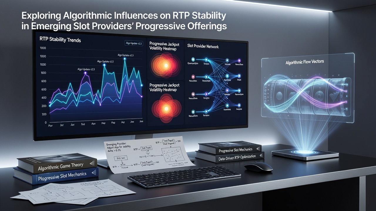 Data visualization showing RTP stability trends across multiple progressive slot titles from emerging providers