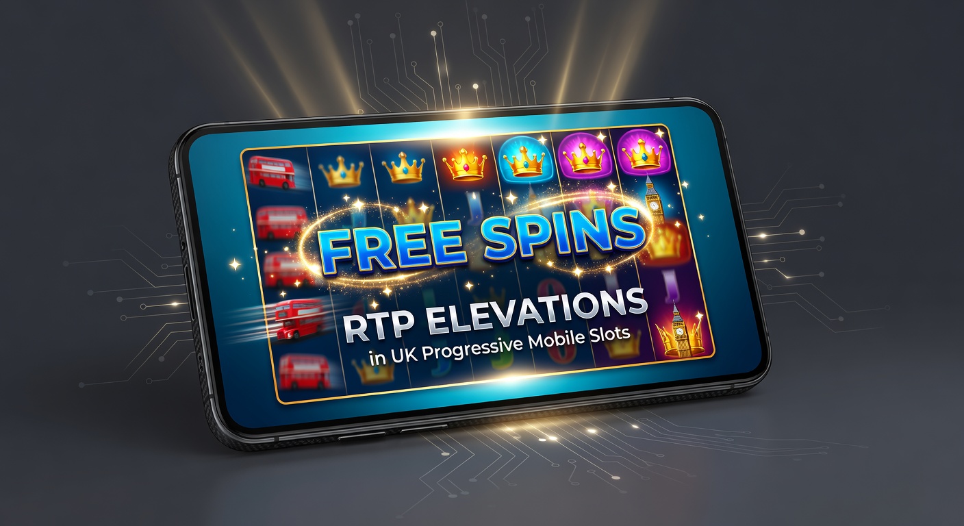 Vibrant mobile slot screen showing cascading free spins activating a progressive jackpot buildup with glowing RTP meter in the background
