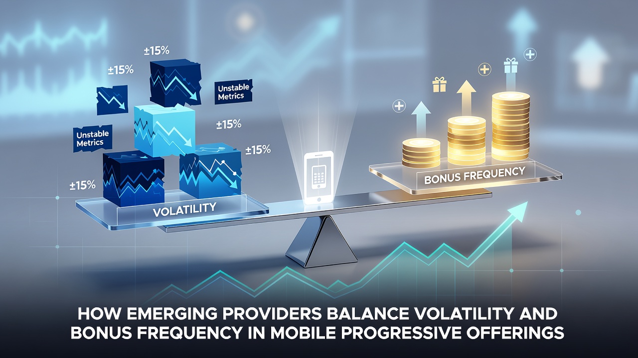 Mobile progressive slot interface showing jackpot meter and bonus trigger indicators on a smartphone screen