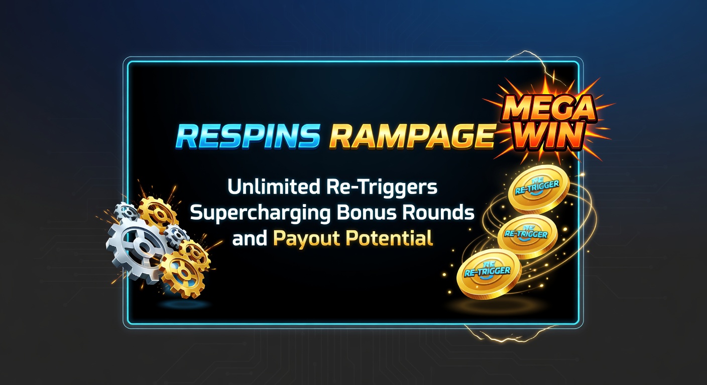 Dynamic slot bonus screen showing endless respin chain with stacking multipliers and jackpot meters filling rapidly during a re-trigger frenzy