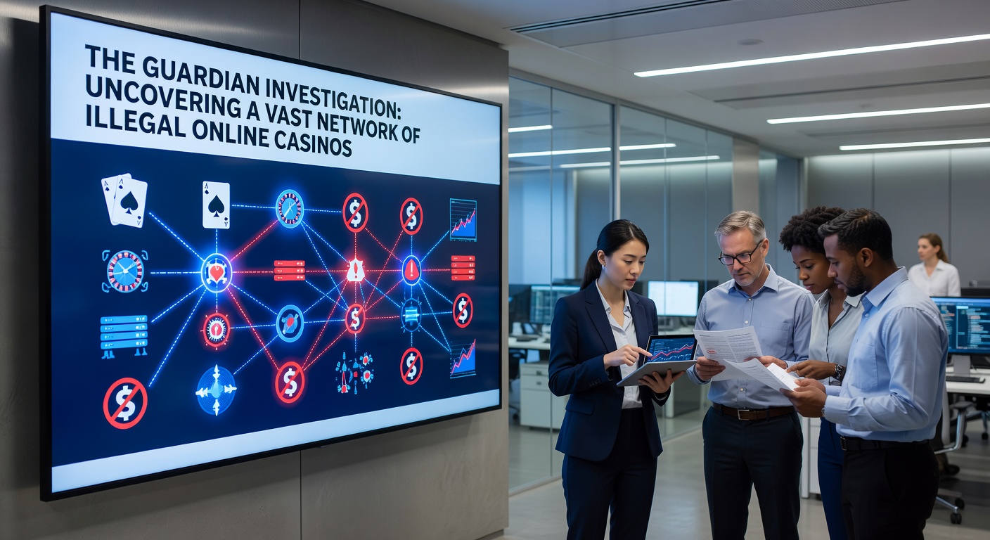 Close-up of a non-compliant slot machine being removed from a UK arcade, with Gambling Commission enforcement imagery in the background