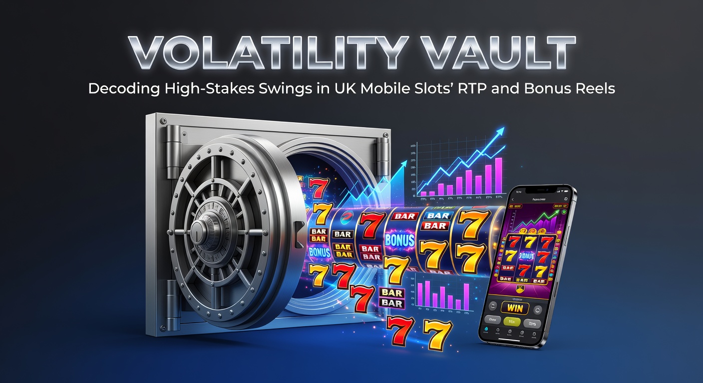 Dynamic graph illustrating extreme volatility swings in RTP for popular UK mobile slots, with peaks and troughs highlighting bonus reel impacts